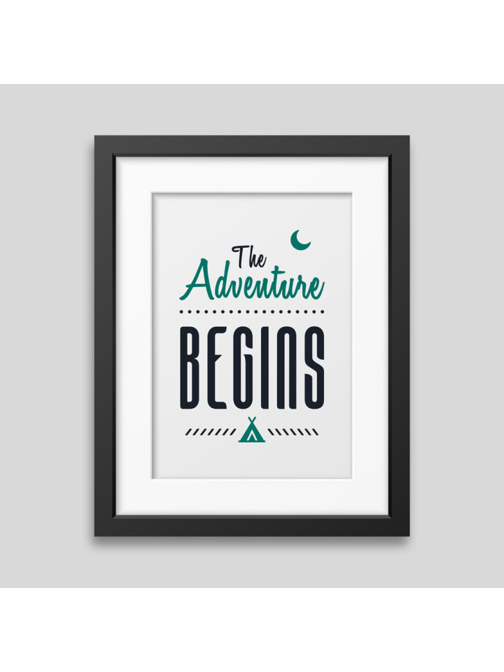 The adventure begins Framed poster